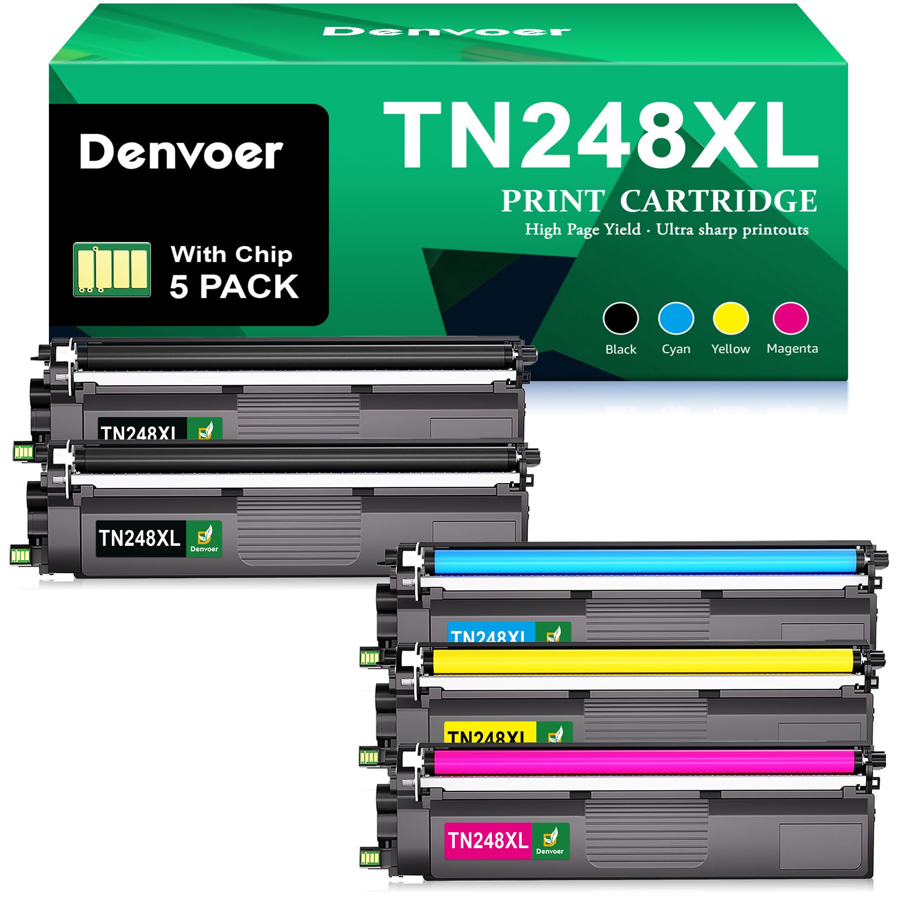 TN248XL TN248 Compatibili per Toner Brother MFC L3740CDWE Toner Brother DCP-L3560CDW MFCL3740CDWE Brother DCPL3560CDW Brother TN 248 XL Brother MFC-L3760CDW HL-L3240CDW HL-L3220CWE DCP-L3520CDWE