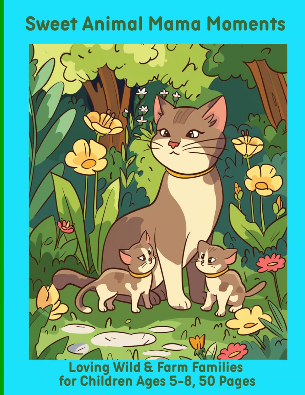 Sweet Animal Mama Moments: Loving Wild & Farm Families for Children Ages 5-8, 50 Pages