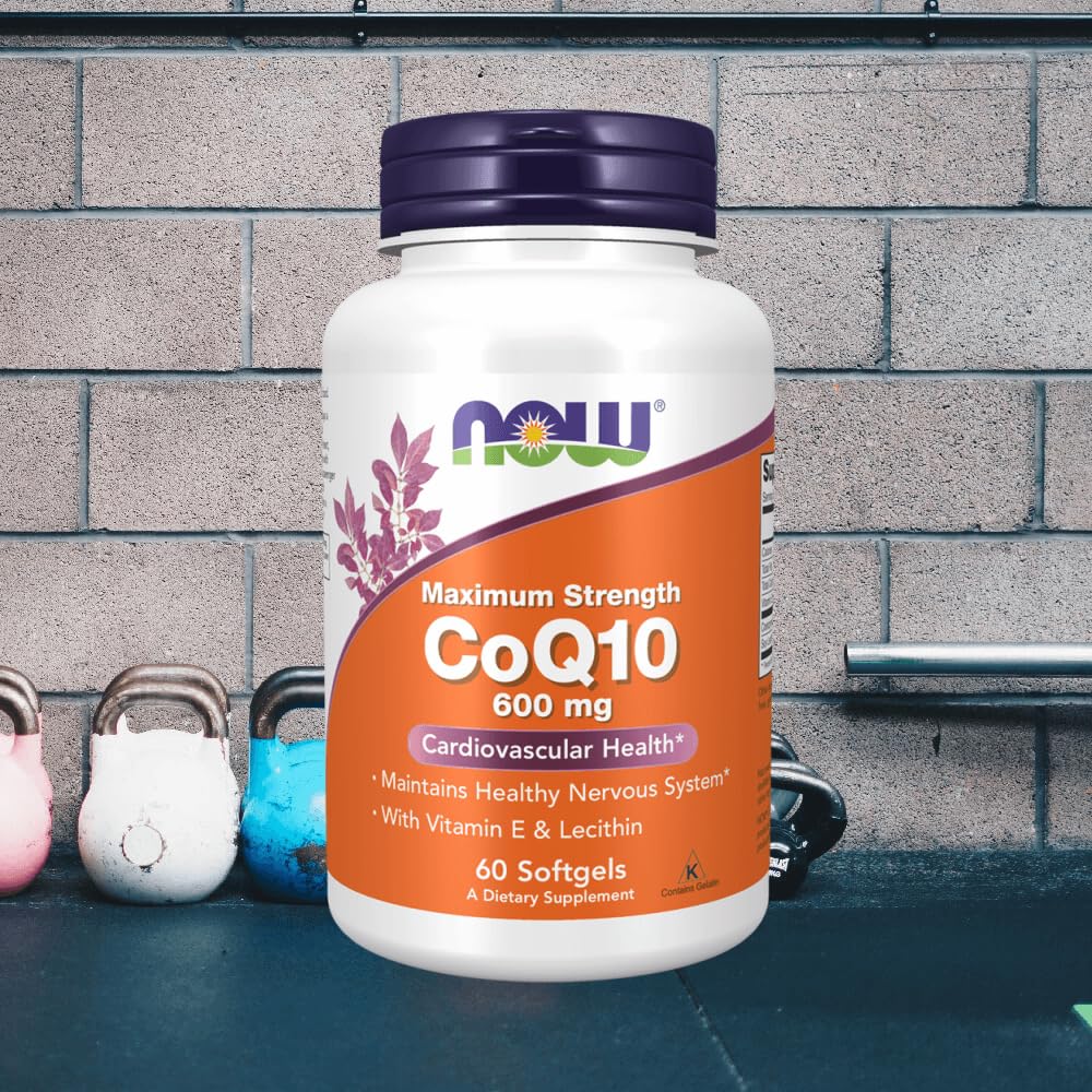 Now Foods CoQ10 600mg (60 Softgels) Sans saveur
