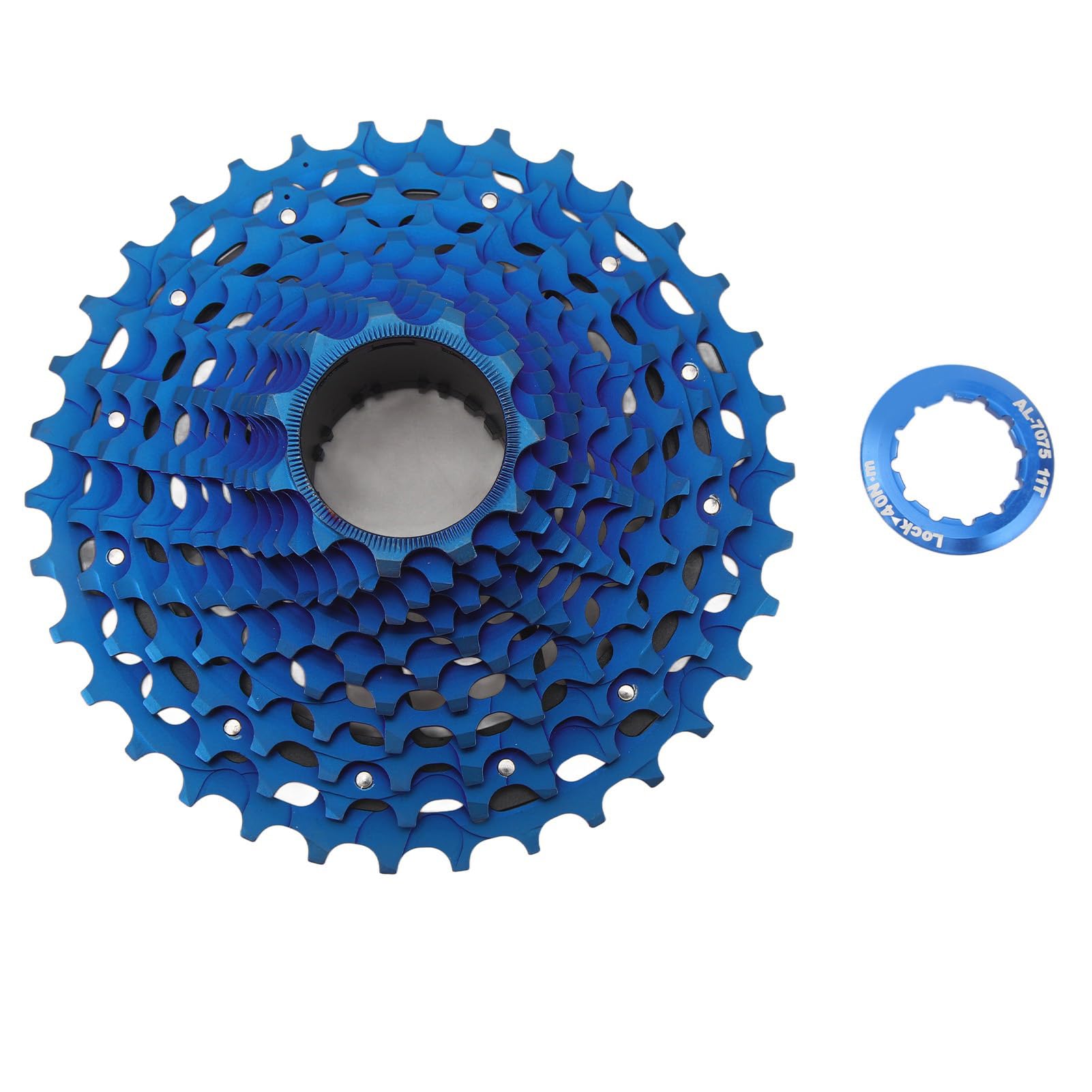 Cosiki Casete de 12 Velocidades, Casete de Bicicleta de Diseño Hueco de Acero de Alta Resistencia Silencioso para Reemplazo