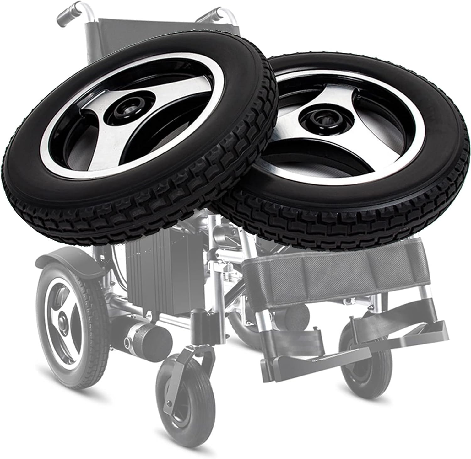 12inch Wheelchair Replacement Wheels, Electric Wheelchair