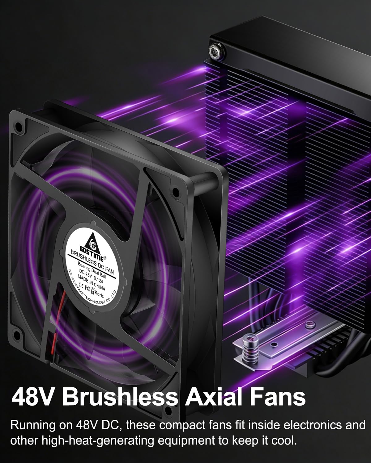 ADDA AD0824UB-A71GP Axiallüfter 24 V/DC (L X B X H) 80 X 80 X 25mm