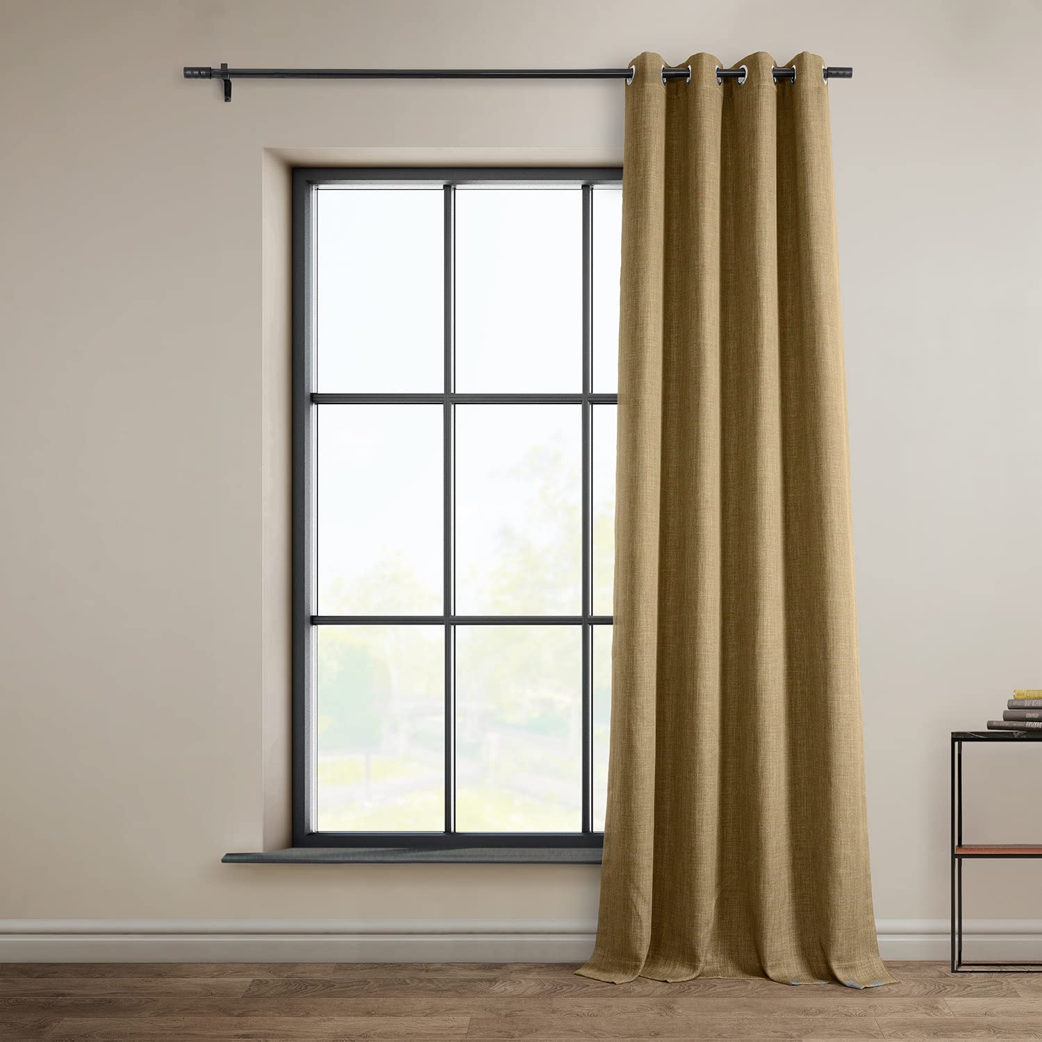 HPD Half Price Drapes Grommet Linen Curtains 96 Inches Long Room Darkening Curtains for Bedroom & Living Room (1 Panel) - Image 2