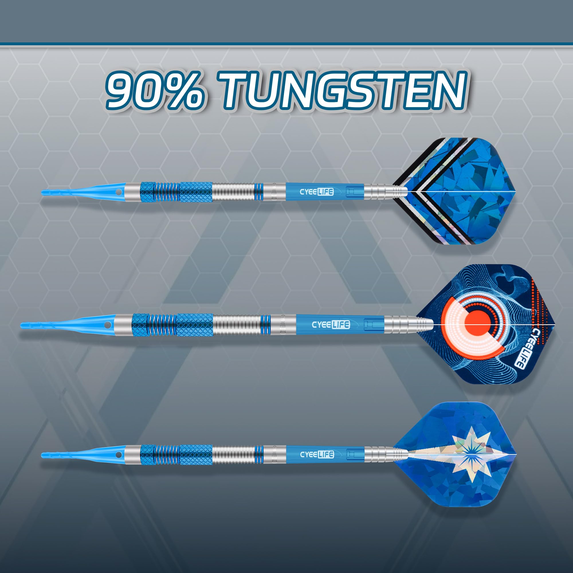 Set Freccette Soft CyeeLife - 12 Pezzi Da 18g Con 50 Punte Extra, Ideale Per Principianti E Professionisti - Foto 4