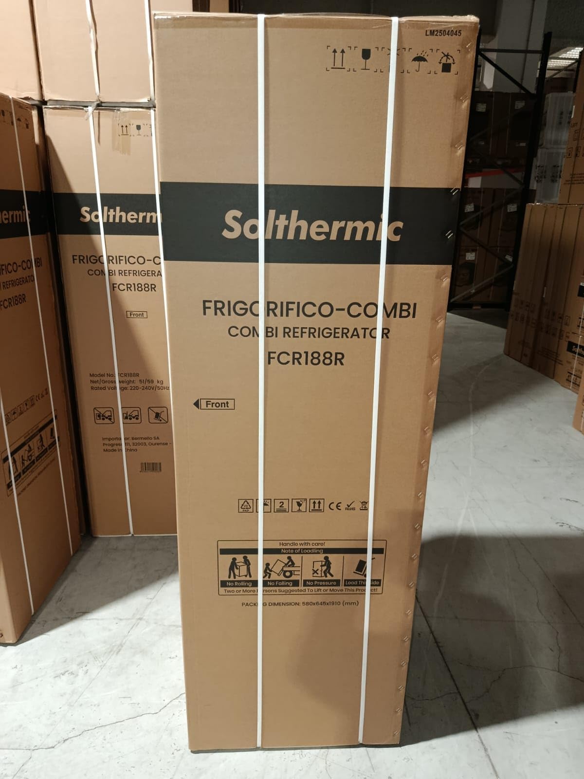 SOLTHERMIC® FRIGO-COMBI RETRO 1,88 FCR188R ROJO