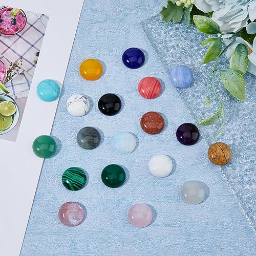 Miniatura 10 de SUPERFINDINGS Cabujones de piedras preciosas con parte trasera plana para hacer pulseras, collares, joyas