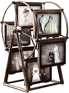 SURPRIZON Rotating Ferris Wheel Picture Frame, Desk Table Top, Vintage Picture Frame, Personalized Family Photo Frame for 12 Photos, Home Decoration, Christmas and Birthday Gifts, St