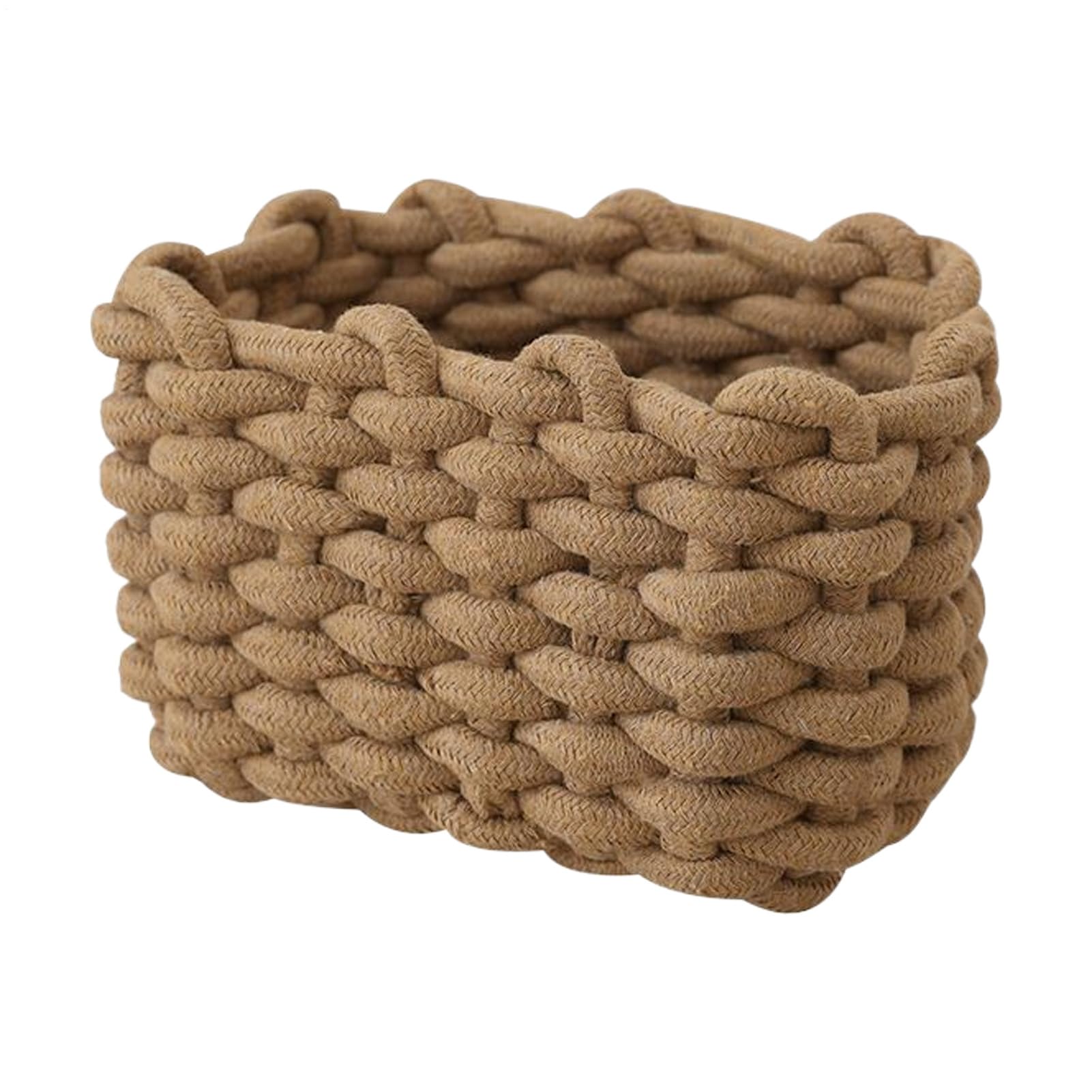 Panier de rangement en corde souple pour éliminer le désordre du bureau