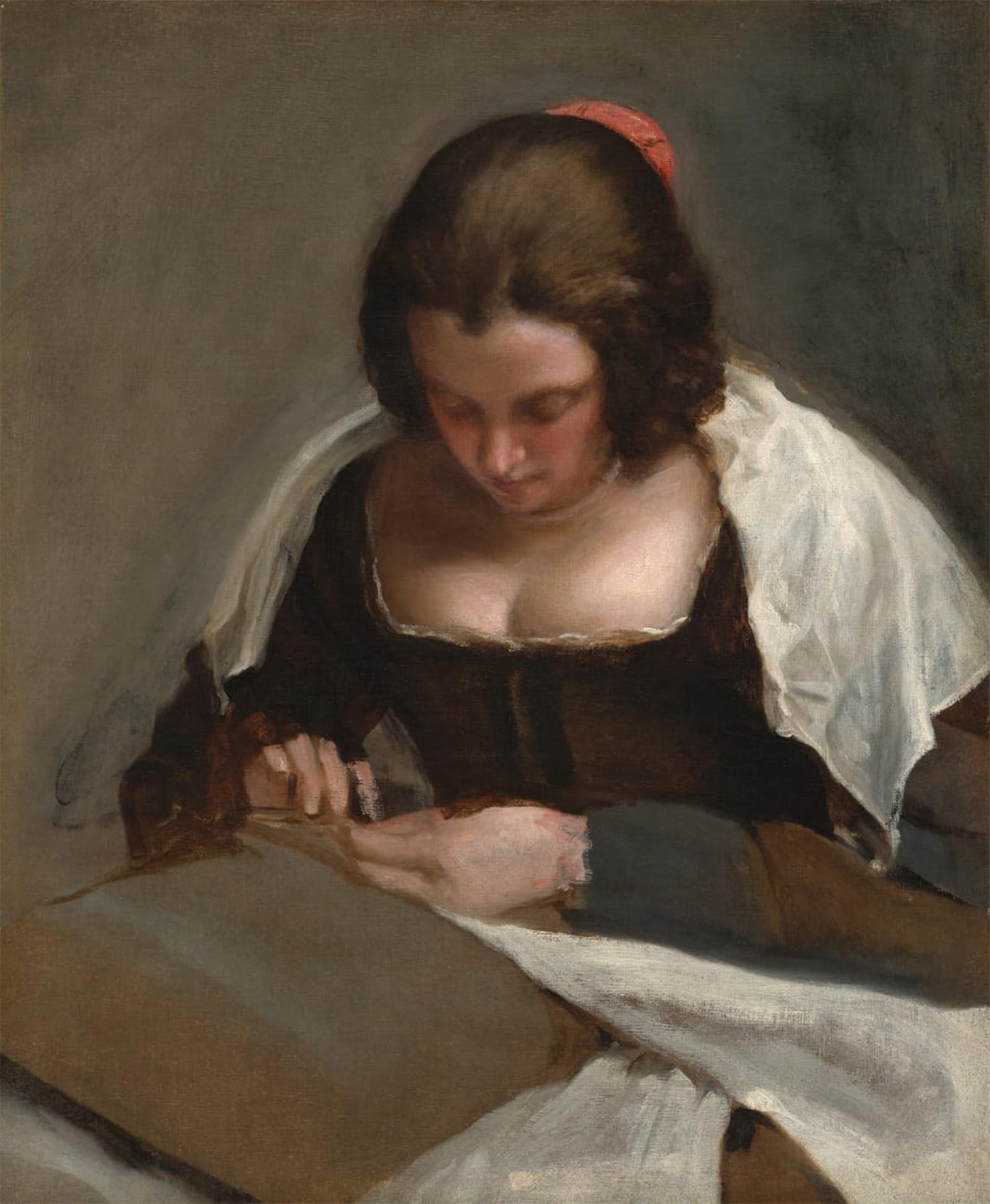 SERENDIPITP Vintage Wall Art Canvas Nordic Poster Canvas Print Picture the Needlewoman by Diego Velázquez Wall Art Poster for Home Decor 60x90cm