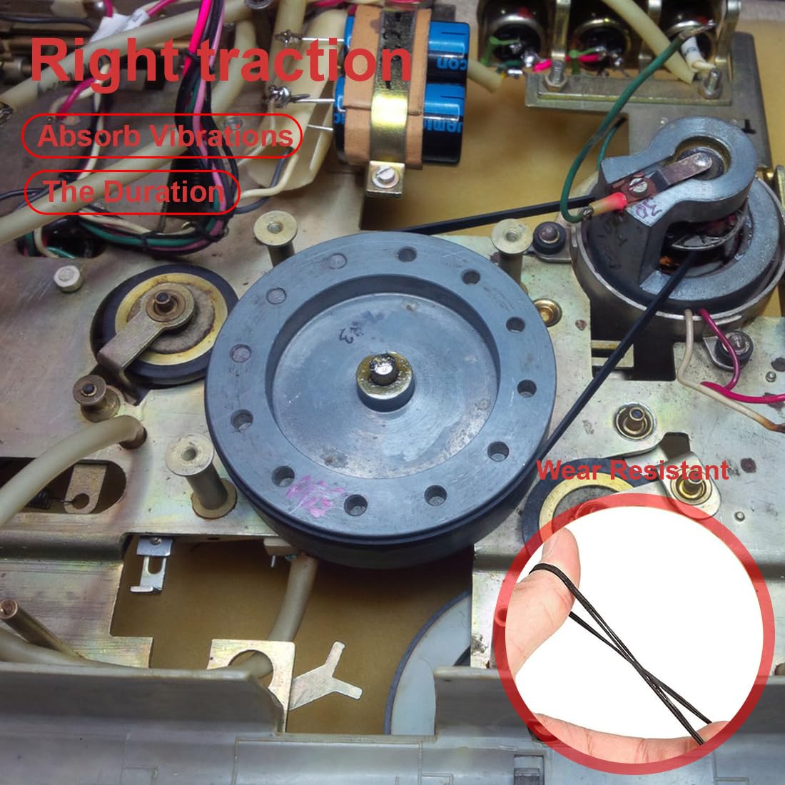 56 Cinghie Per Registratori A Cassetta - Gomma, Misure Miste, Per Walkman, Lettori Cassette - Foto 10