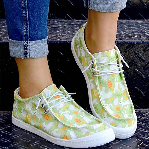 Miniatura 8 de Zapatos de lona para mujer, zapatos deportivos planos con estampado de calabaza y fantasma, para mujer, transpirables
