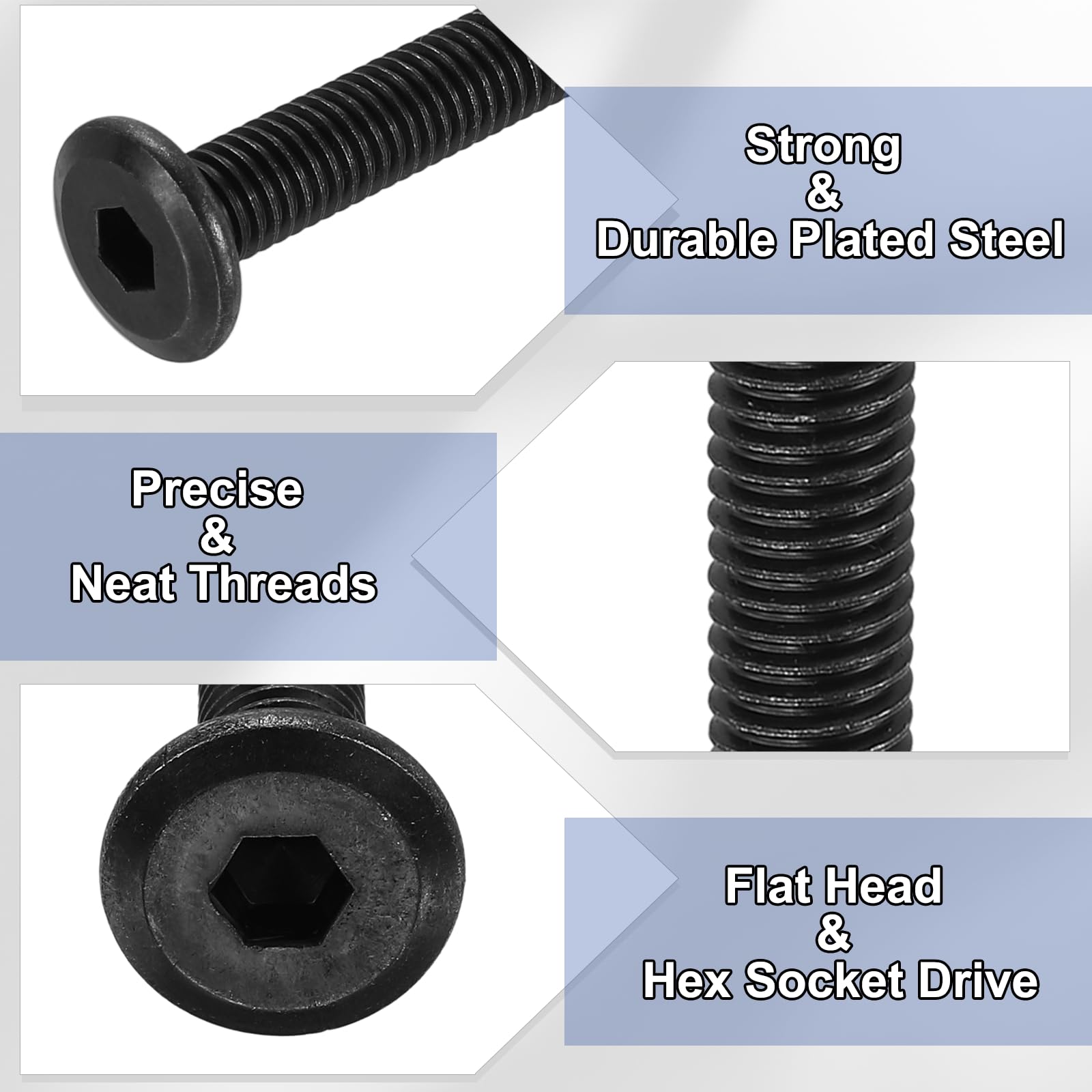 PATIKIL Furniture Bolt Nut Set - Image 3