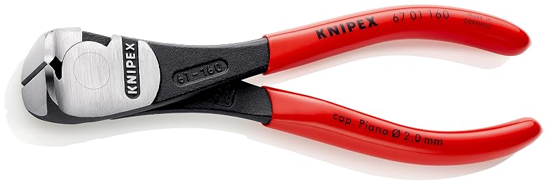 Alicate de Corte Frontal de Alta Alavancagem KNIPEX 160 mm 67 01 160 SB