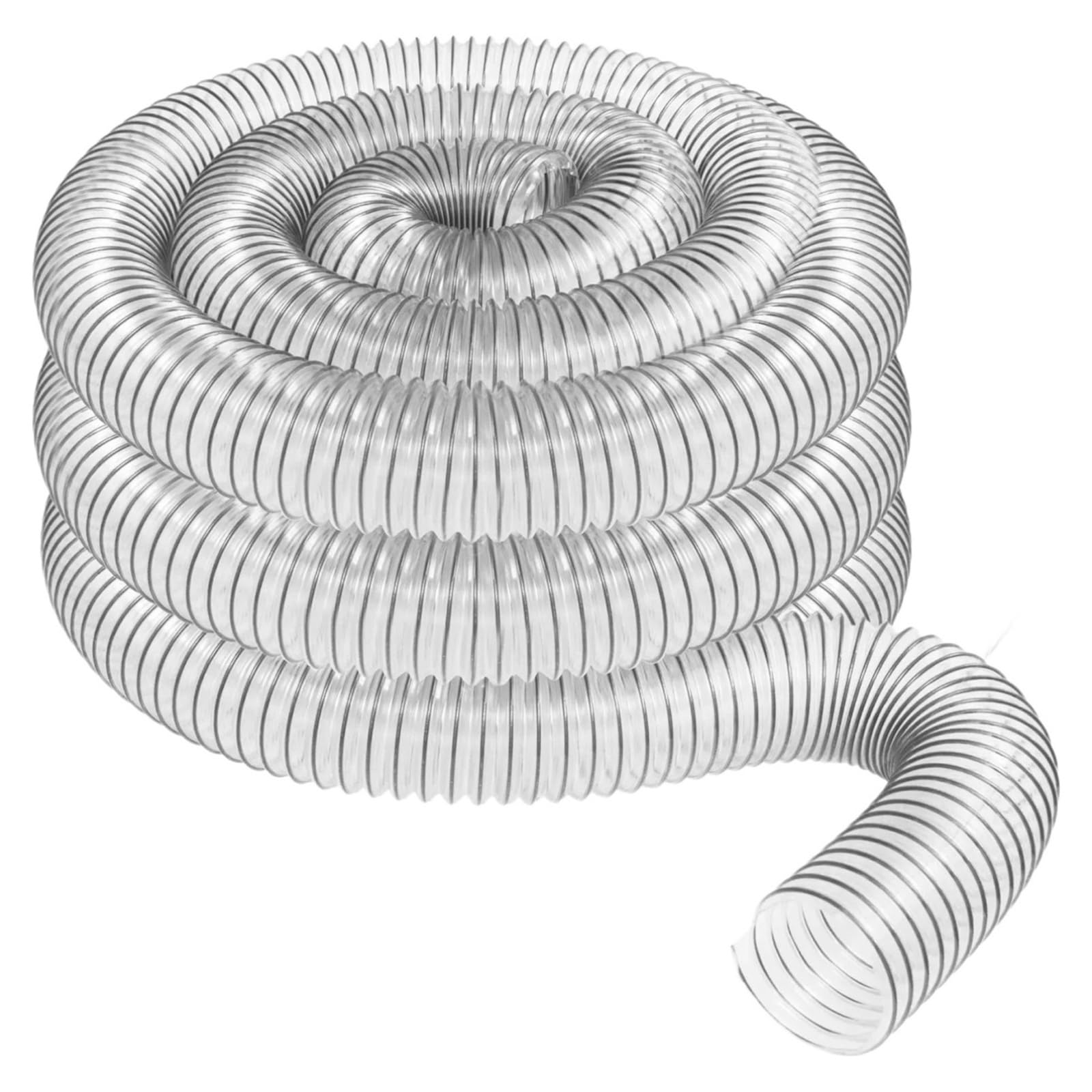 2''-4‘’OD 50-100mm Clear PVC Dust Collection Hose for Use with Dust Collectors with Ports. Ideal for Shop Vacuums(OD100mm 4inch,5Meters)