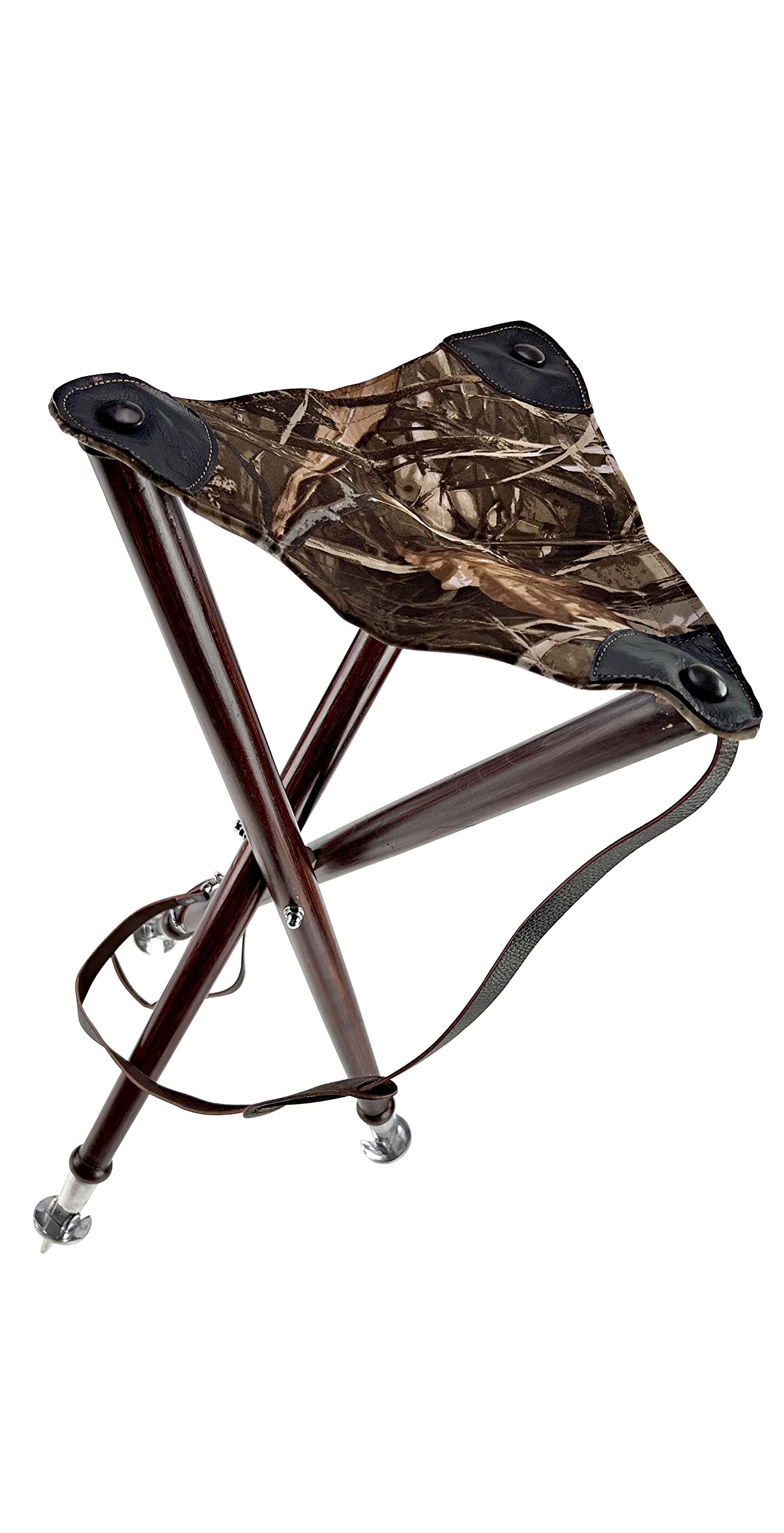 Januel Ardenna Pics Metal Asiento trípode Adulto Unisex, Camuflaje Cañas, Sencillo
