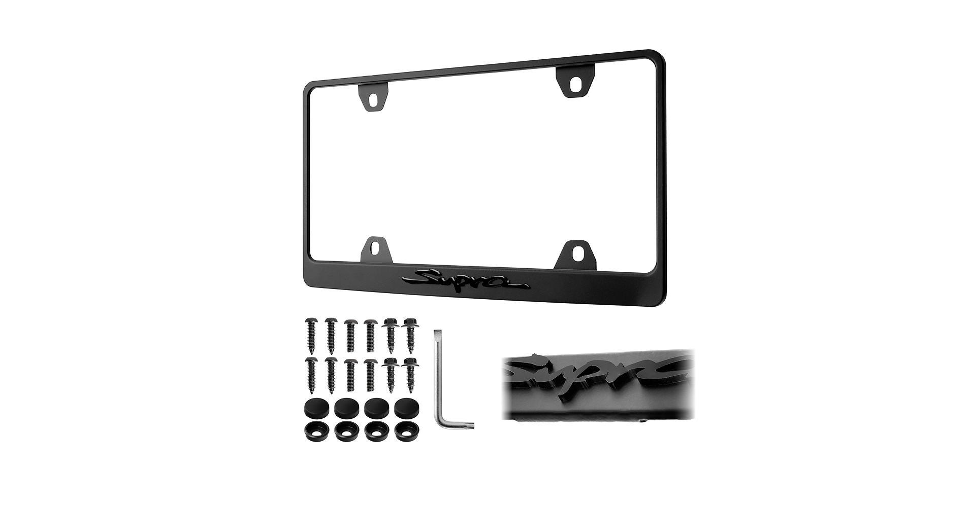 Amazon.com: SUPRA License Plate Frame – Stealth Black Powder Amazon.com: SUPRA License Plate Frame – Stealth Black Powder
