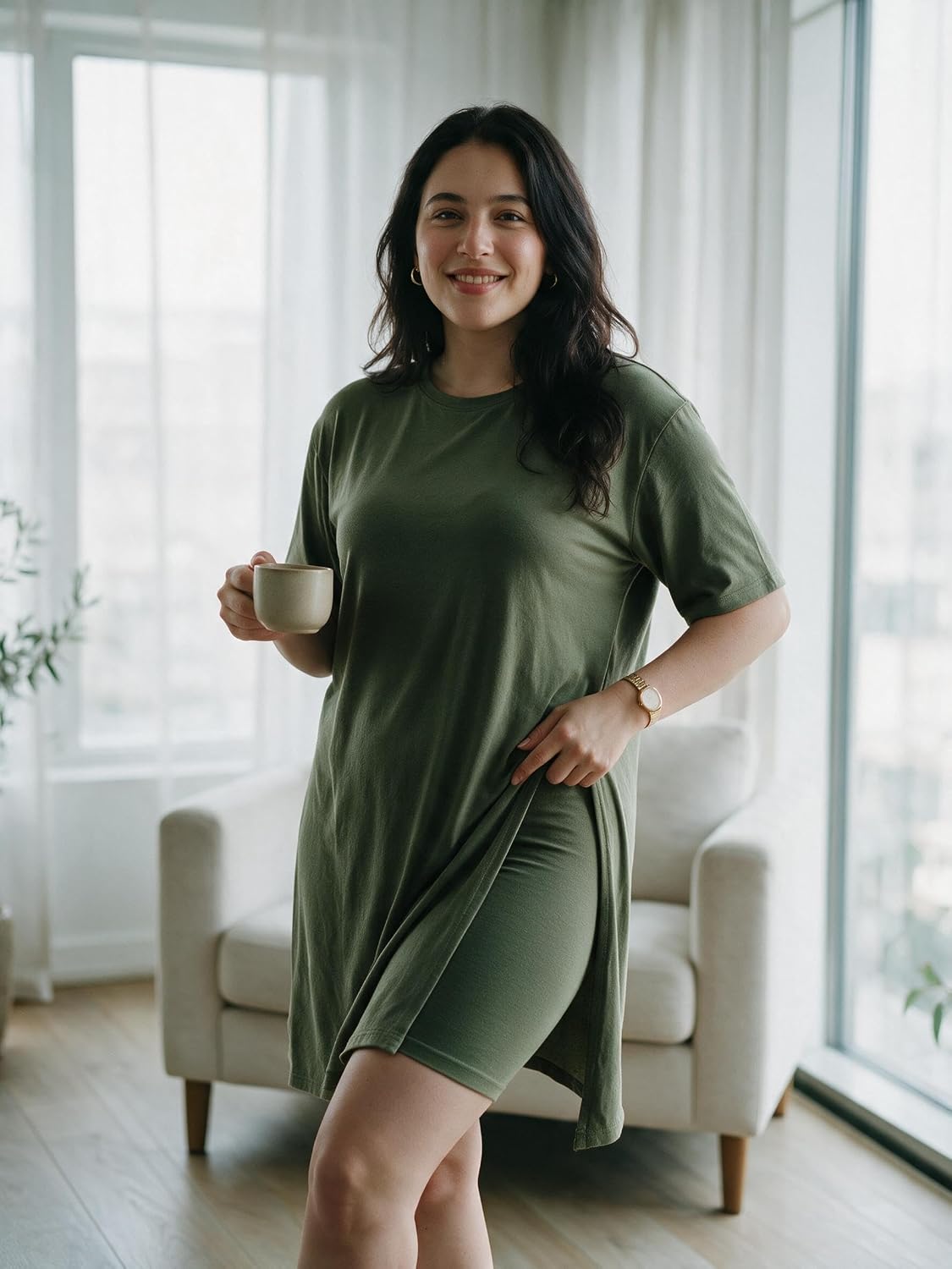 AXOSY Women Plus Size 2 Piece Outfits image 2