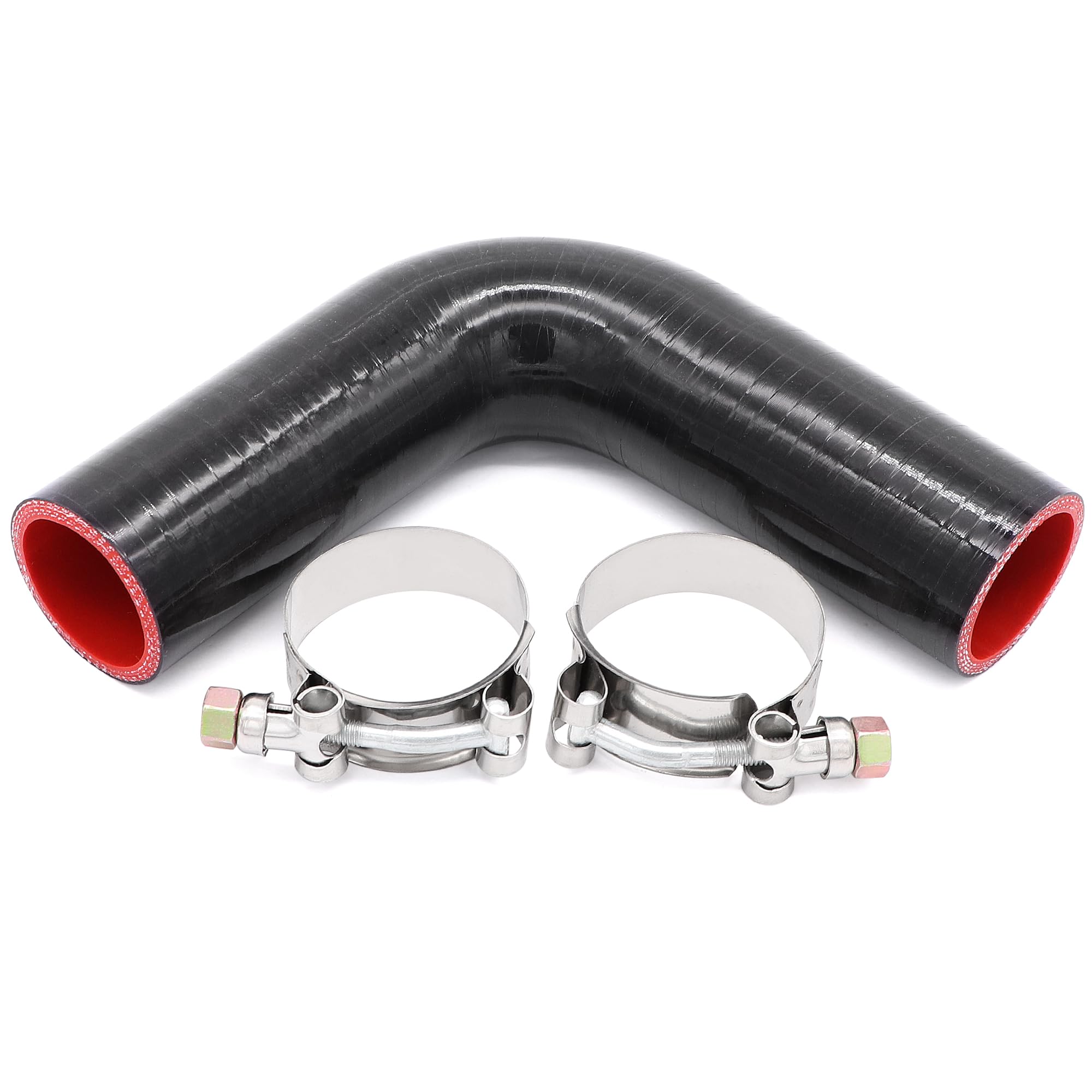 2X 4" STAINLESS T-BOLT CLAMP FOR INTAKE INTERCOOLER SILICONE HOSE - Foto 2