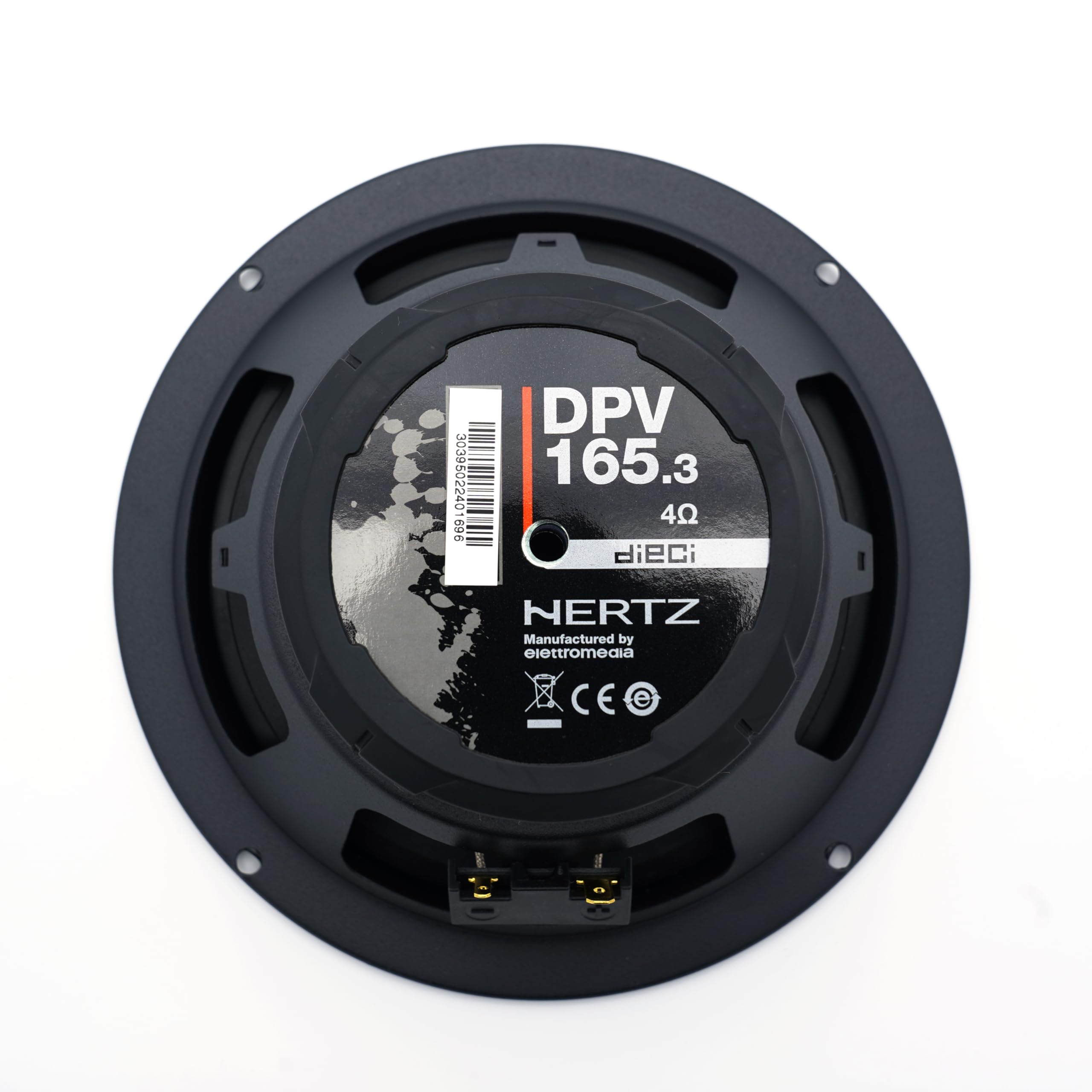 Hertz DPK 165.3 2-drożny system głośników komponentowych z głośnikiem niskotonowym V-Cone 165 mm, głośnikiem wysokotonowym Tetolon, mocą szczytową 160 W, 80 W RMS, impedancją 4 omów