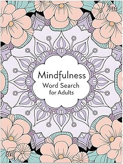 マインドフルネスワードサーチ、マインドフルネスアクティビティブック、穏やかで落ち着く単語検索パズルブック、大人向けストレス解消。