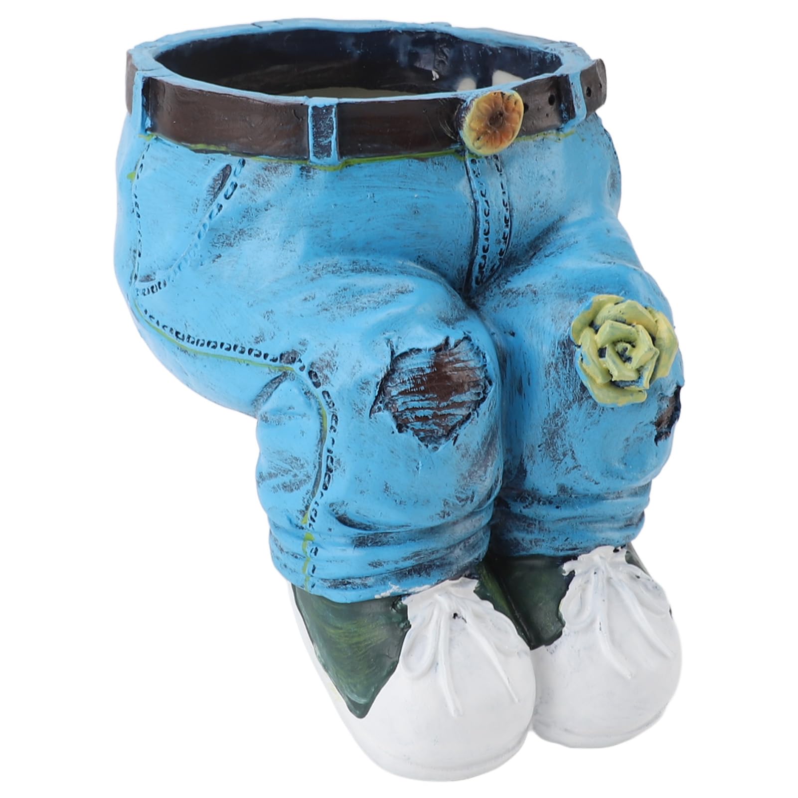 KKPLZZ Pants Flower Pot Resin Stylish Look Versatile Decorative Flower Planting Pot Planter Garden Figurine for Home Lawn Yard