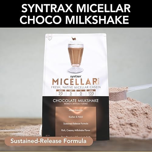 Miniatura 5 de Syntrax Paquete crema micelar, batido de chocolate, 2 libras con llavero de nutrición mundial