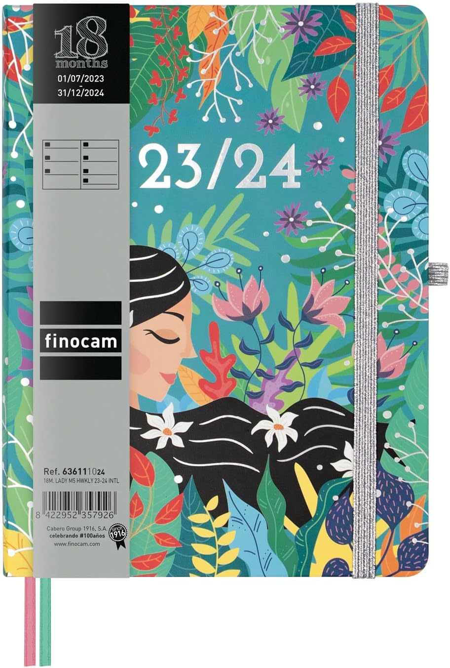 Agenda 2023-2024 A Punti 16 Mesi - Layout Settimanale Orizzontale Con Copertina Rigida - Foto 3