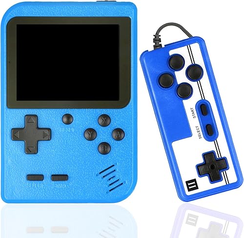 Heramie Consola de juegos retro de mano con consola de juegos clásicos de 500 juegos, consola de videojuegos retro portátil de 3.0 pulgadas, soporte