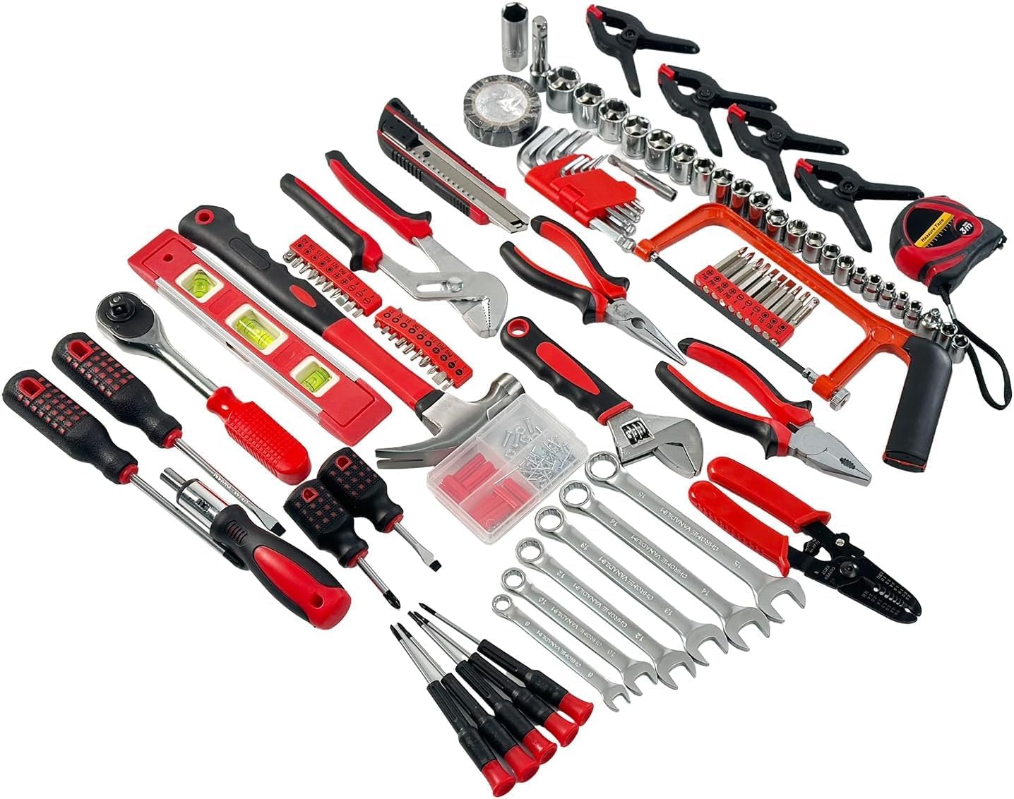 Tools Set 237 Piece Professional All-in-One Home Tool Kit with Plastic Toolbox for College, General Household and Repair Set