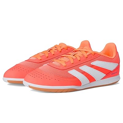adidas Kids Club Predator Indoor Cleats (Little Kid/Big Kid) Kids Shoes Signal Coral/White/Beam Orange