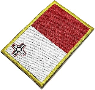 BPMTT001 Malta Bandeira Bordada Patch Termo Adesivo