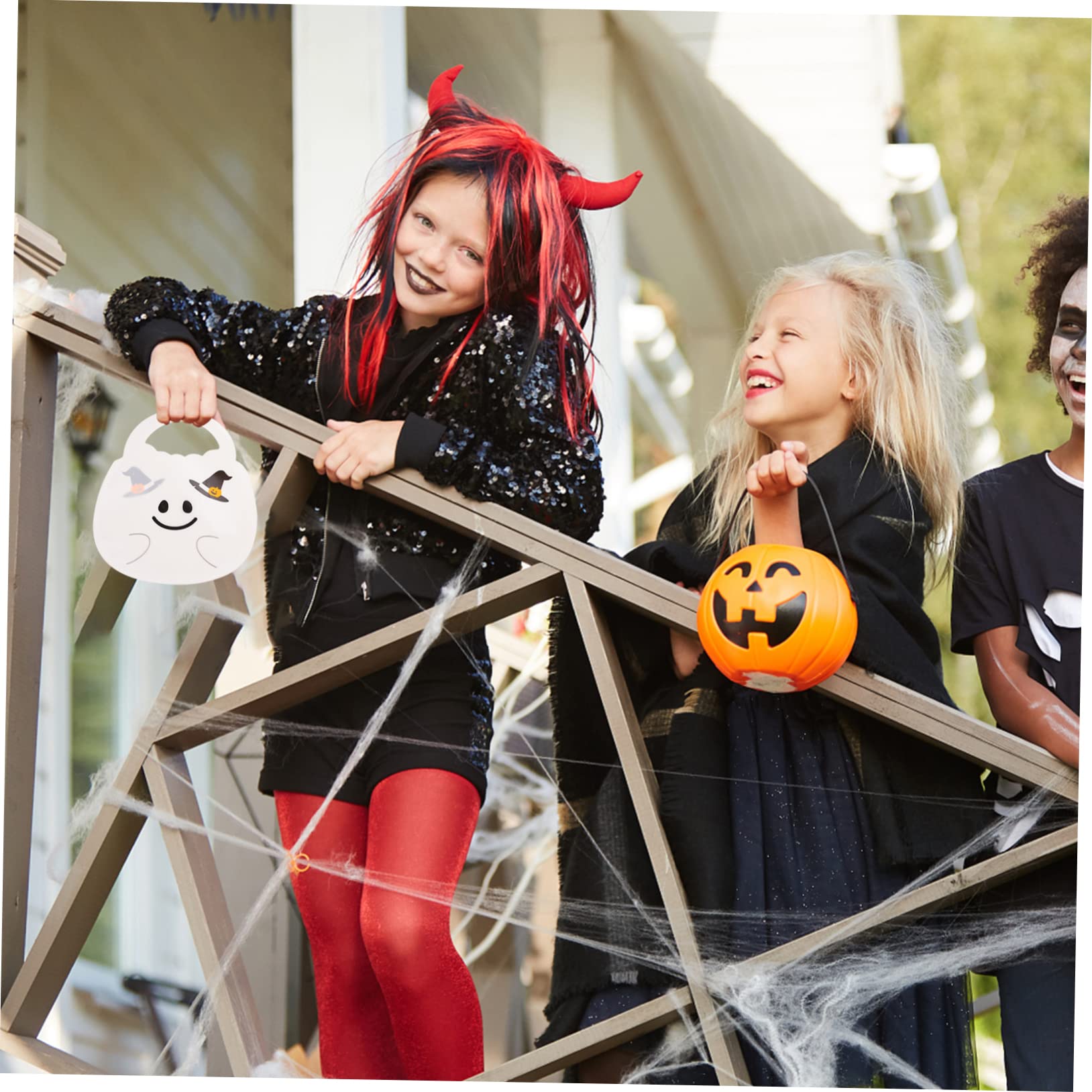 Cabilock 8 Sätze Tragbare Kürbistasche Füllstoffe Lustige Schnuller Für Babys Geschenktüten Halloween Süßigkeiten Halloween Kürbis Kürbiskerne Partygeschenk Für Sport 20 Stück * 8