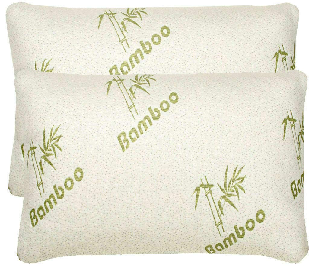 Fashion By Purdashian White Pillows For Bed | Memory Foam Bamboo Pillows | Best Pillows For Neck Pain & Back Pain Relief | Orthopaedic Pillows For Side Sleepers | Cooling Anti Allergy Pillow