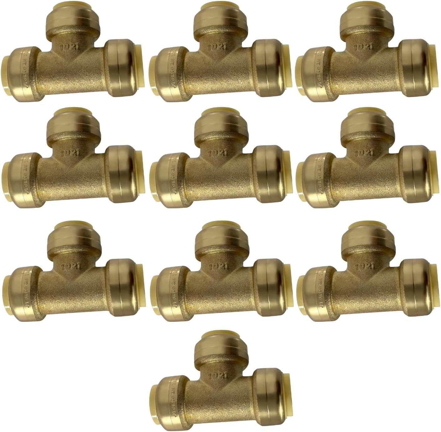 10 Pcs. XFITTING 3/4" Push Fit Tee
