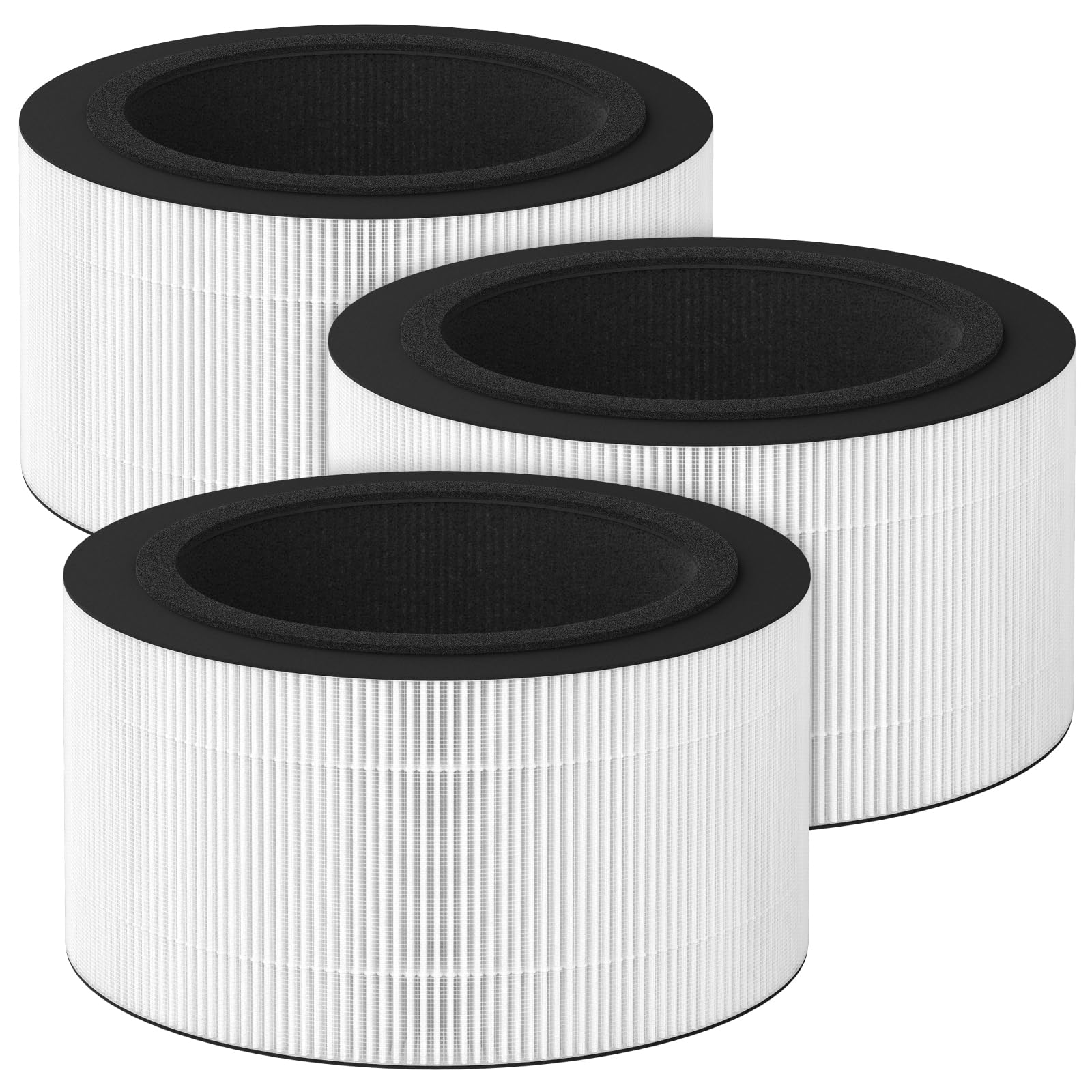 3 Pack BAPF160 Replacement Filter K for Bionaire BAP9360W / BAP9260W Air Purifiers, 3-in-1 Filtration System with Activated Carbon