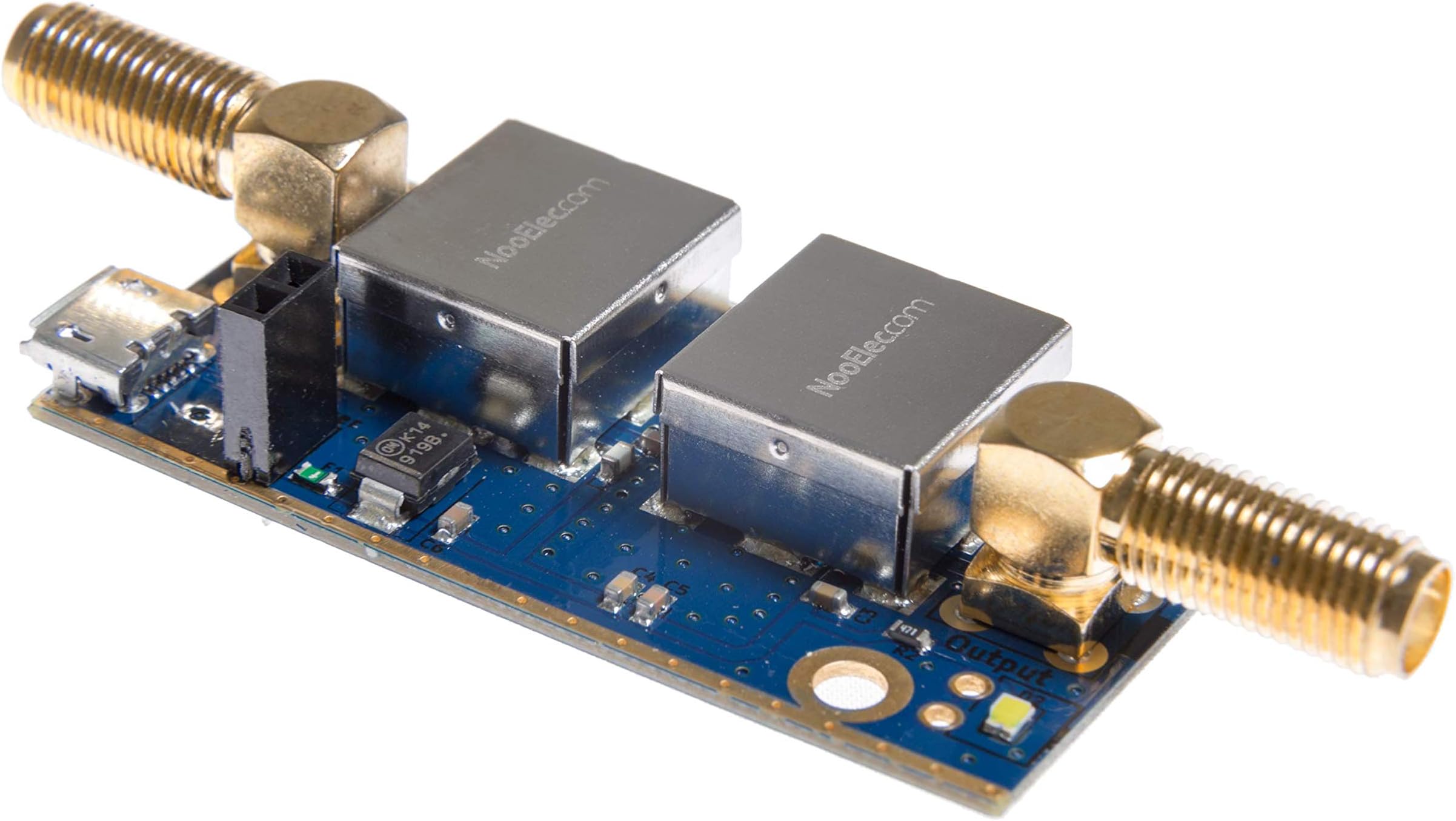 SAWbird+ GOES Barebones - Premium SAW Filter & Cascaded Ultra-Low Noise LNA Module for NOAA (GOES/LRIT/HRIT/HRPT) Applications. 1688MHz Center Frequency.