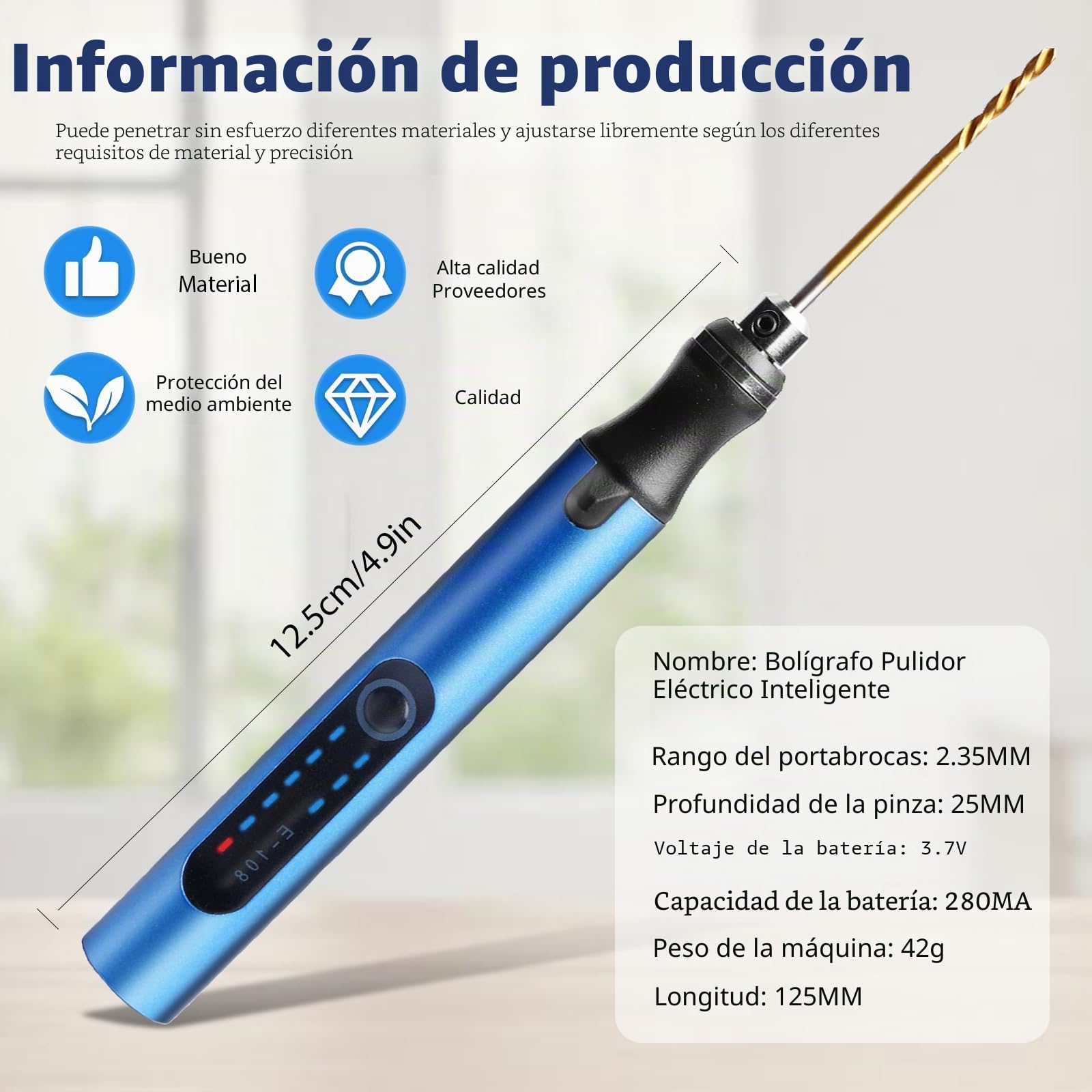 Sporgo Mini taladro eléctrico recargable de 3 velocidades con 10 brocas y broca para hacer joyas de resina de madera, placa de circuito impreso