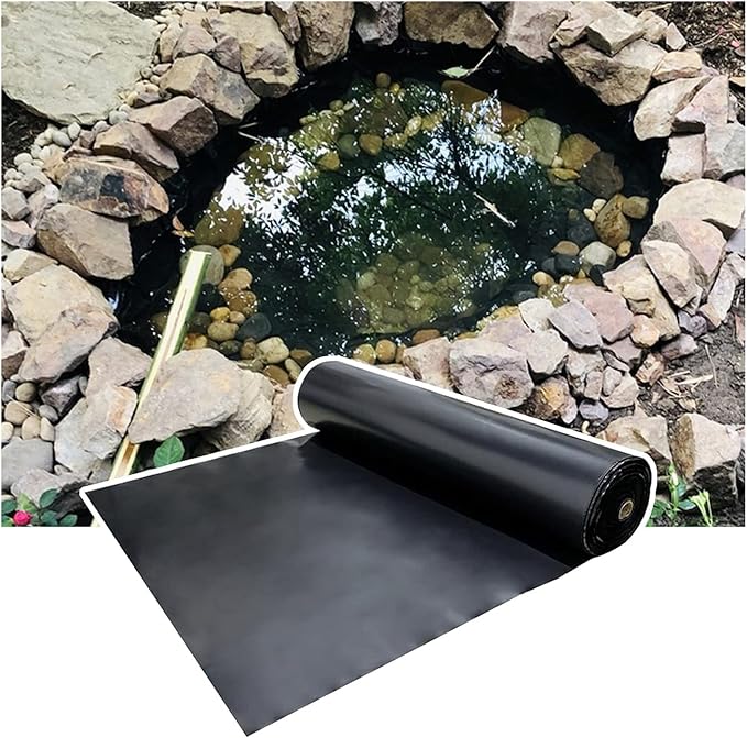 Image RT-OSXE Flexible Fish Pond Liner, Heavy Duty Thicken Foldable Ponds Liners, Tear Resistant Impermeable Membrane for Indoor Outdoor Pools, 72 Sizes, Customizable Image RT-OSXE Flexible Fish Pond Liner, Heavy Duty Thicken Foldable Ponds Liners, Tear Resistant Impermeable Membrane for Indoor Outdoor Pools, 72 Sizes, Customizable