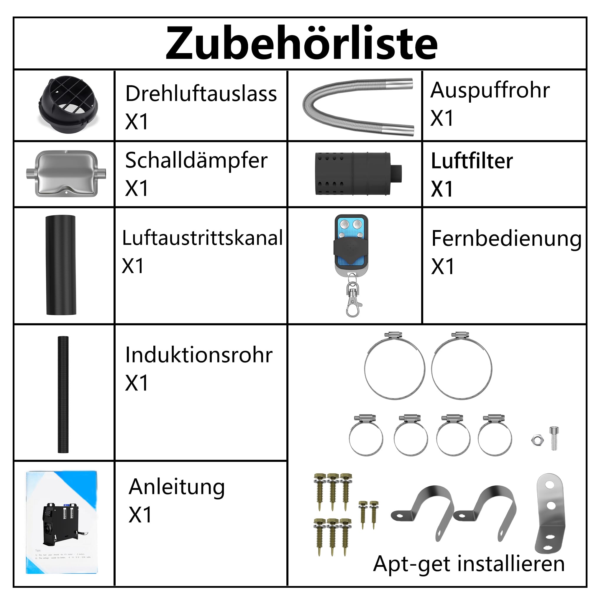 otmechl 12 V 8 KW diesel staande verwarming, luchtdieselverwarming met afstandsbediening en lcd-monitor voor auto, vrachtwagen, boot, bus, camper en aanhanger enz