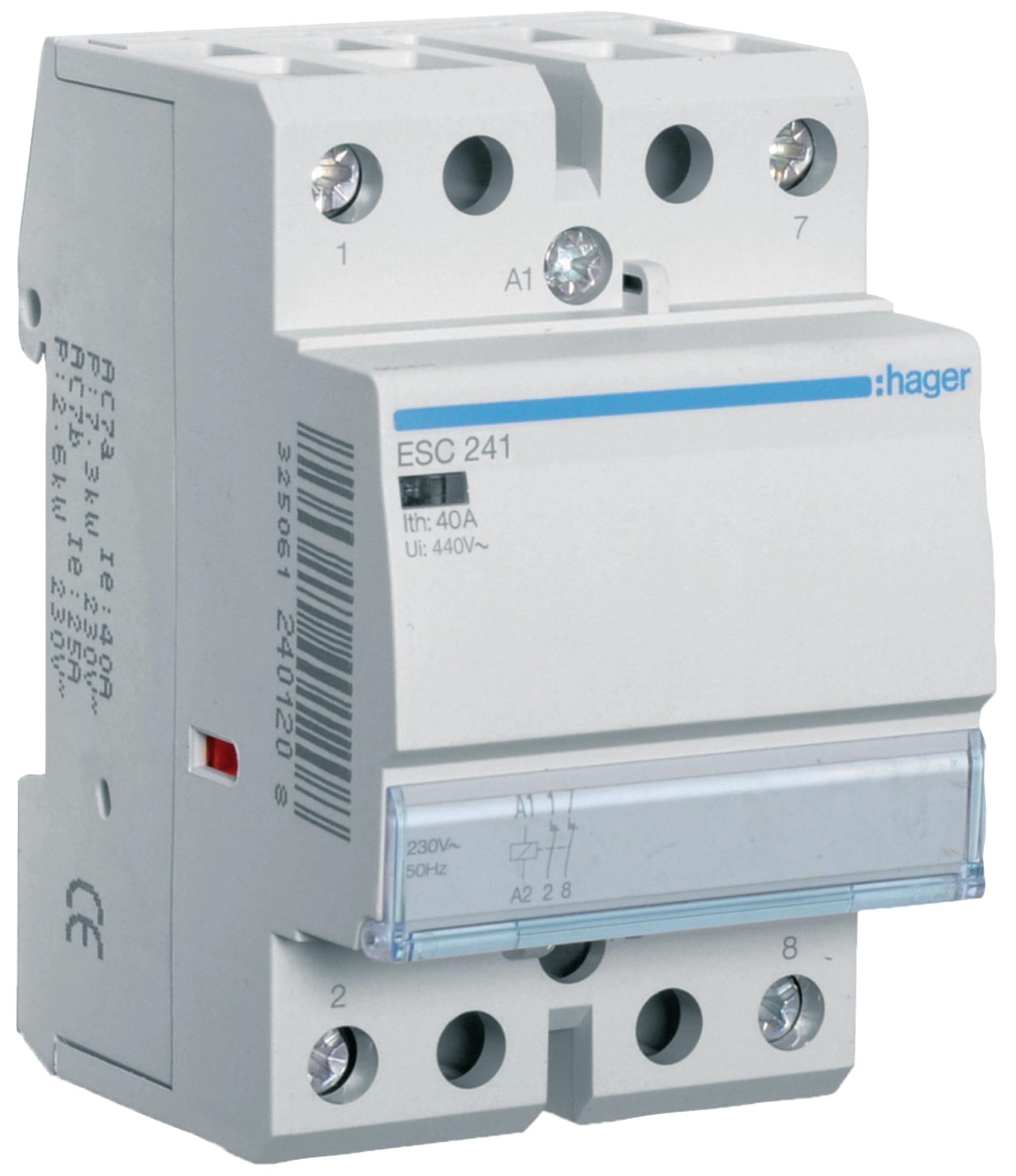 Hager ESC241 Contactor, 40A, 2NC, 230V
