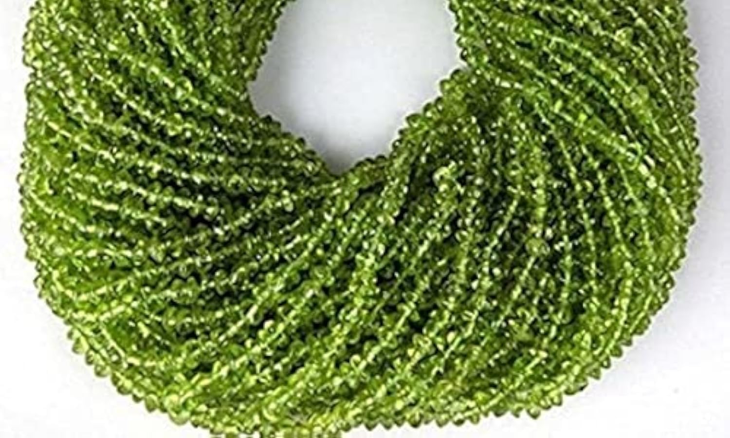 Perles de péridot vert pour fabriquer un collier d'été élégant lors de vos ateliers créatifs
