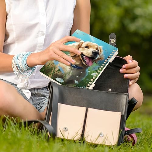 Miniatura 6 de UMIRIKO Cute Golden Retriever Dog Butterfly Spiral Notebook Journal College Ruled Notebook 8.3"x5.7" Journal with 60 Lined Pages A5 Spiral Notebooks