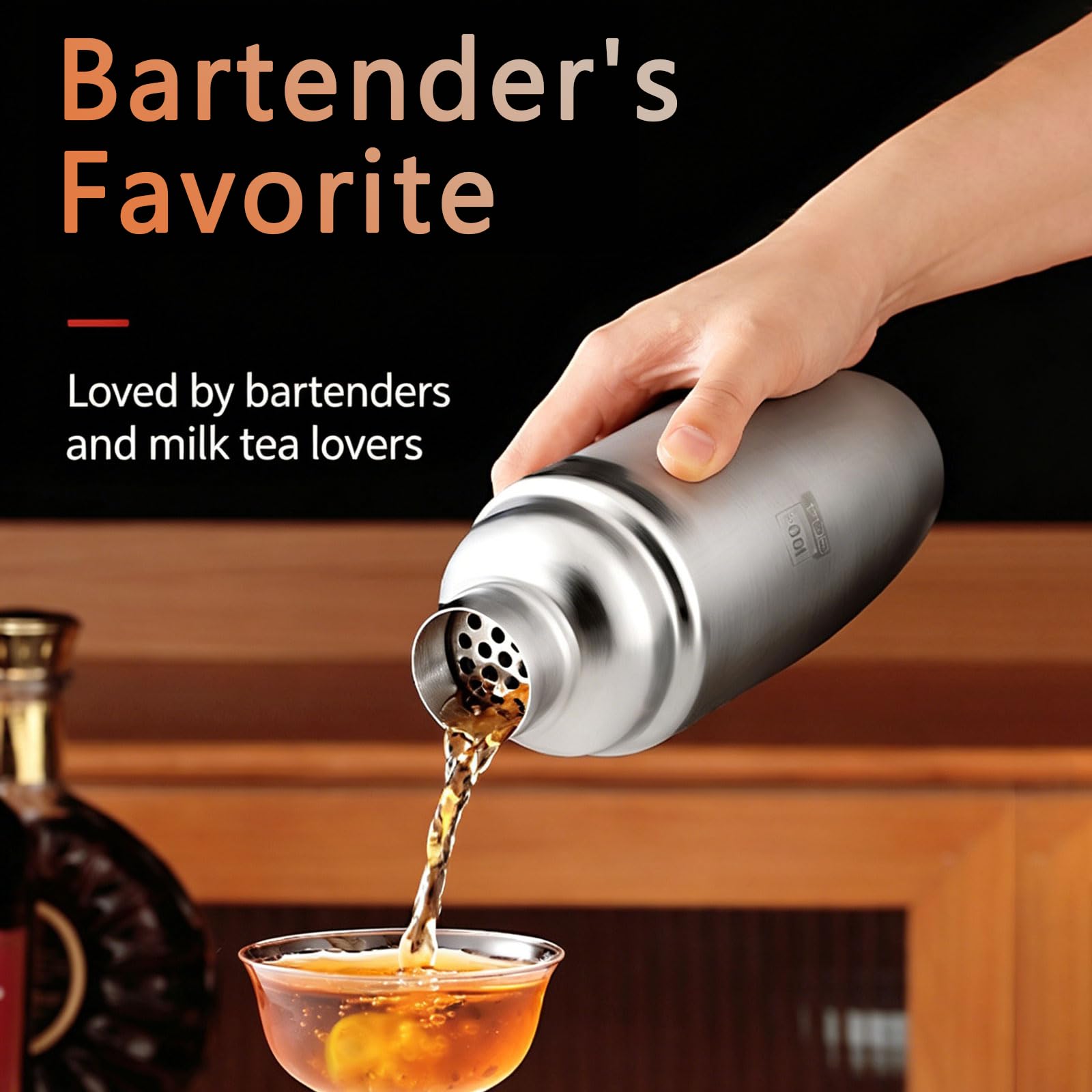 Coctelera para Cócteles Kit 23 piezas Coctelera de Acero Inoxidable Con Soporte acrílico Profesional Barman Herramientas con Mortero de Cóctel CucharaCóctel Recetas para Mezclar Bebidas,Barra,hogar