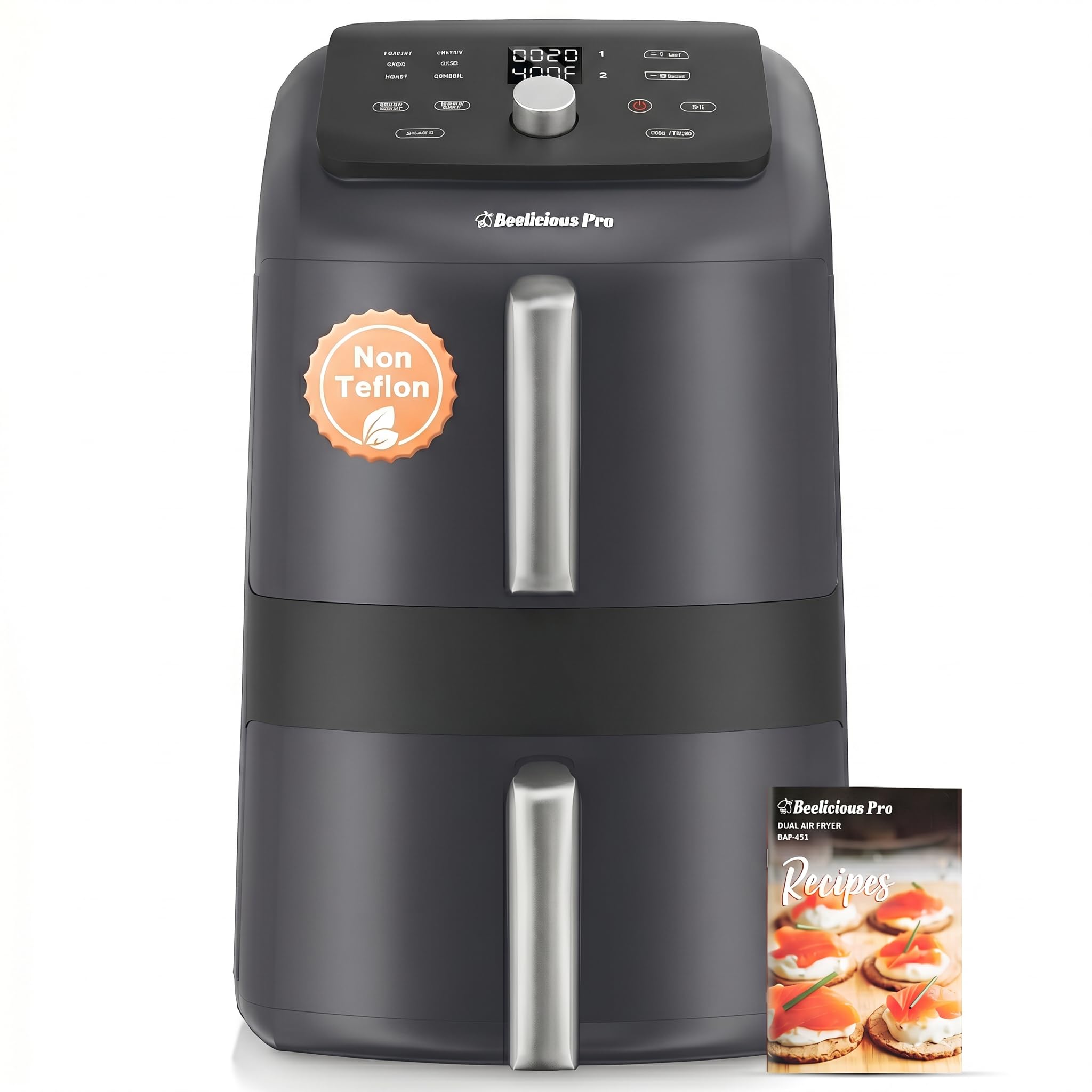 View 1 of [TOP FRYER DOESN'T WORK] [HEAVILY USED] Beelicious Pro 12QT Dual Basket Air Fryer