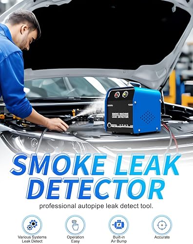 Miniatura 2 de Detector de fugas de máquina de humo automotriz - Probador de humo EVAP de vacío de 12 V CC con bomba de aire incorporada para sistemas de tuberías