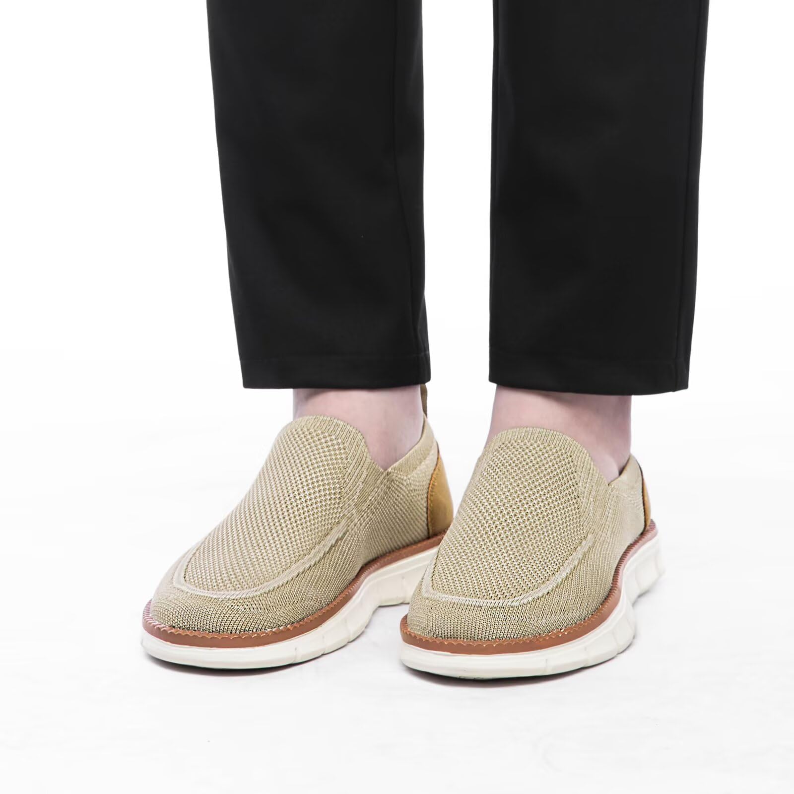 ADQ Herren Slip On Loafer Mokassins Flache Slipper
