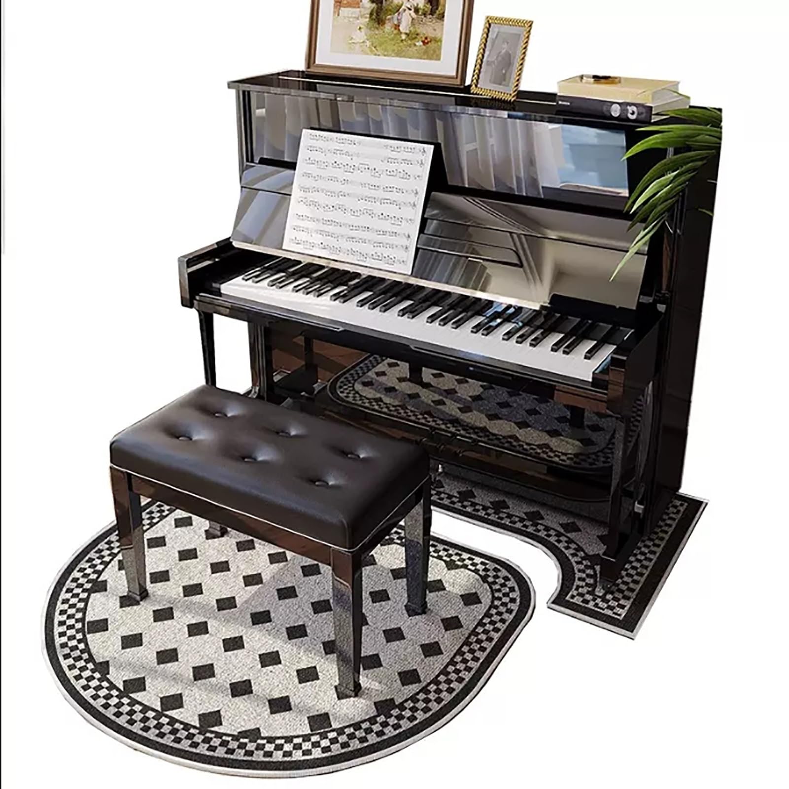 Tappetini per pianoforte, Protezione for tappeti for pianoforte verticale, antirumore