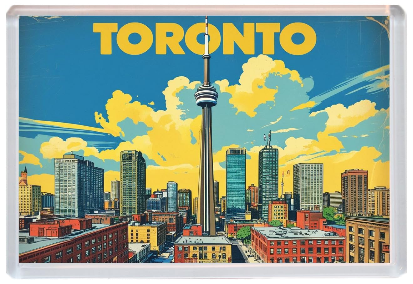Baked Bean Store Multicolor Toronto - Jumbo Artistic Fridge Magnet 96 X 67Mm Bbsm1765
