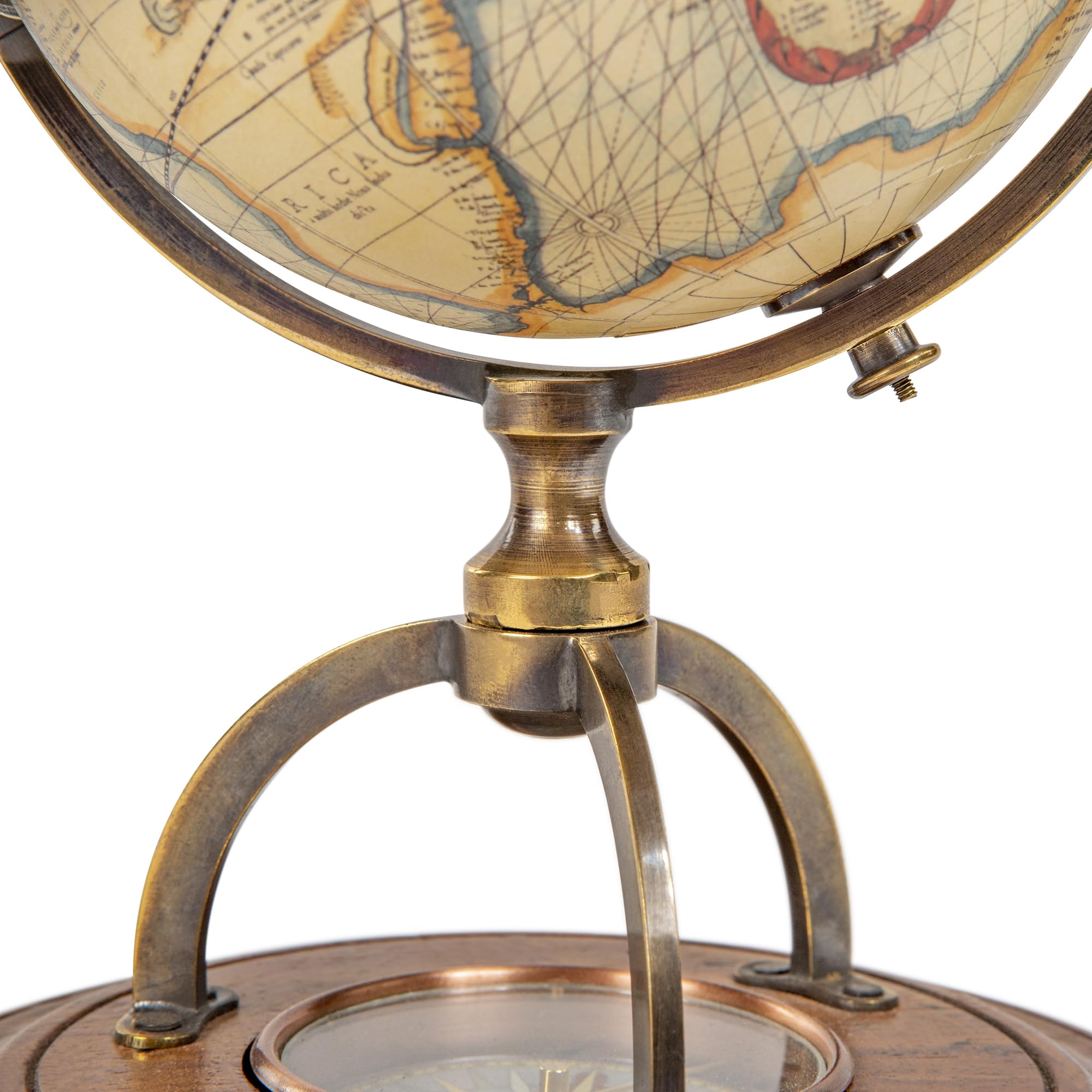 Authentic Models [DL] Terrestrial Globe with Compass -