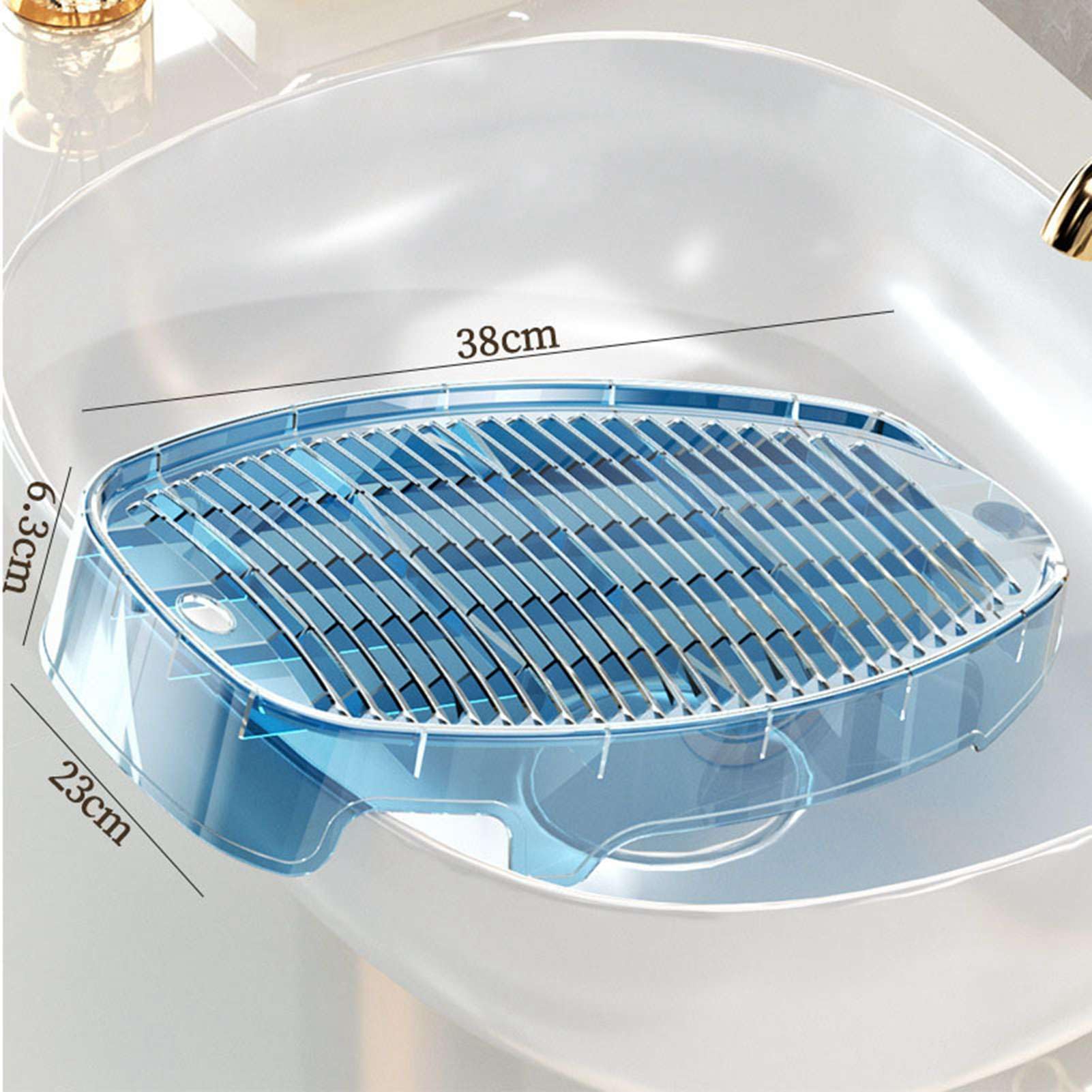 Sunicon Mini Wash Board, Transparent PET Portable Washboard Household for Hand Washing Clothes